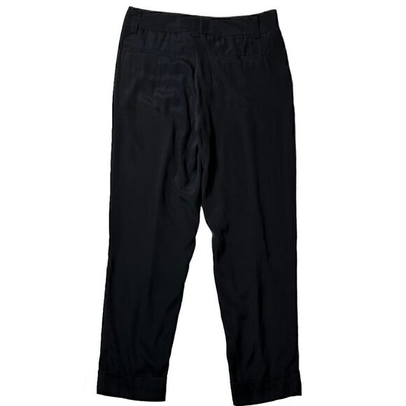 Alice & Olivia Black Silk Employed Pants - NWT - Picture 2 of 8
